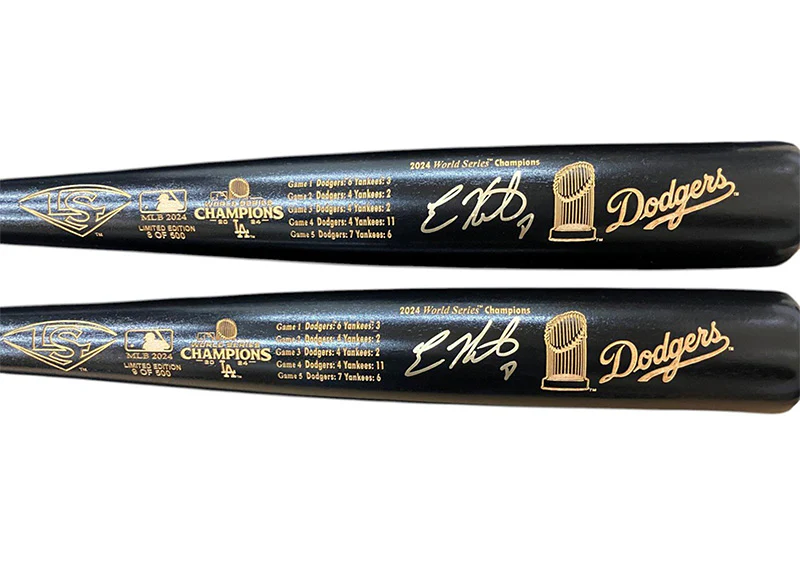 Kike Hernandez Signed LAD 2024 World Series Champs Louisville Slugger Bat