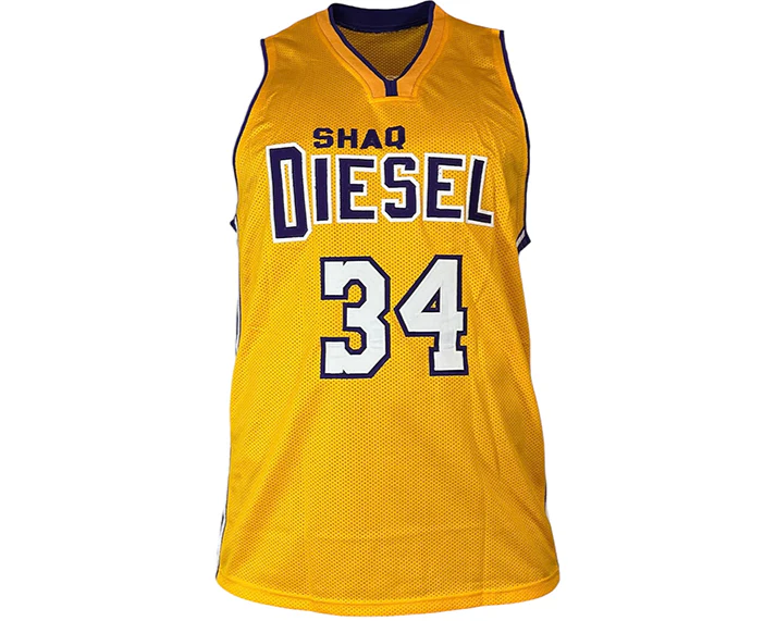 Shaquille O��Neal (Shaq) Signed Custom Yellow Basketball Jersey Beckett
