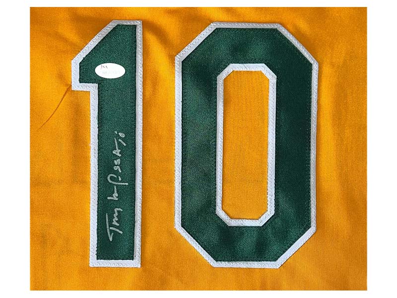Tony LaRussa Autographed Oakland Yellow Baseball Jersey (JSA)