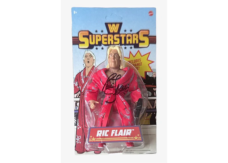 Ric Flair Signed WWE Mattel Action Figure Toy JSA
