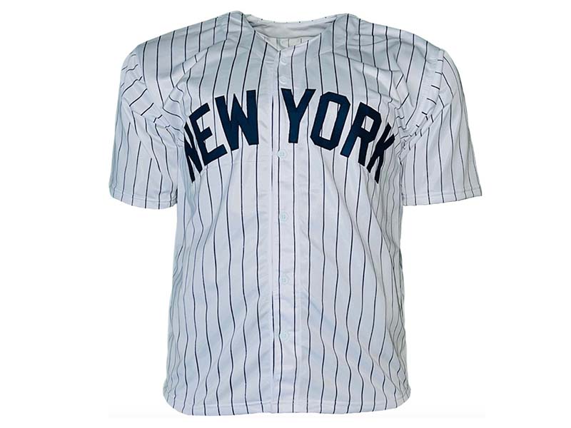 Jorge Posada Autographed New York Pinstripe Pro Style Jersey Beckett