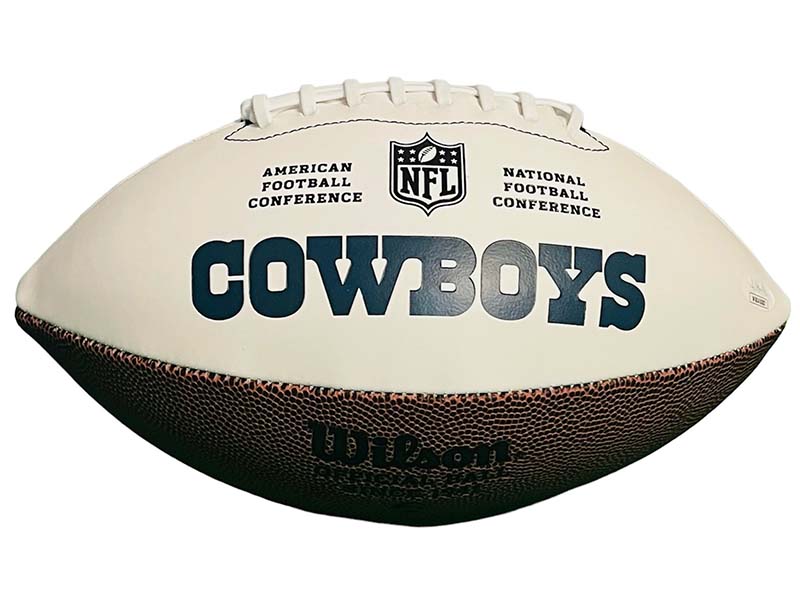 Demarcus Lawrence Signed Dallas Cowboys NFL Wilson Football JSA