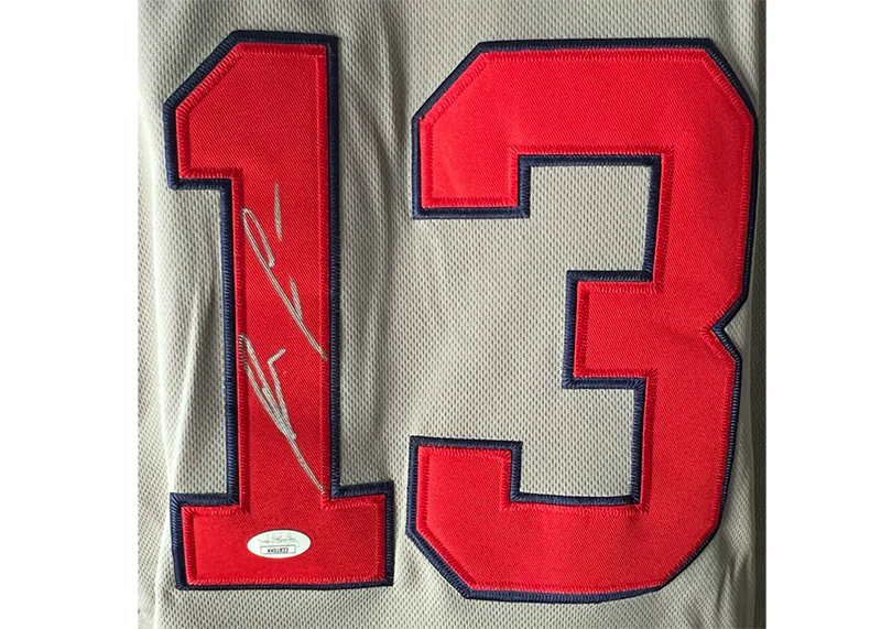 Ronald Acuna Jr. Signed Grey Authentic Nike Atlanta Baseball Jersey JSA