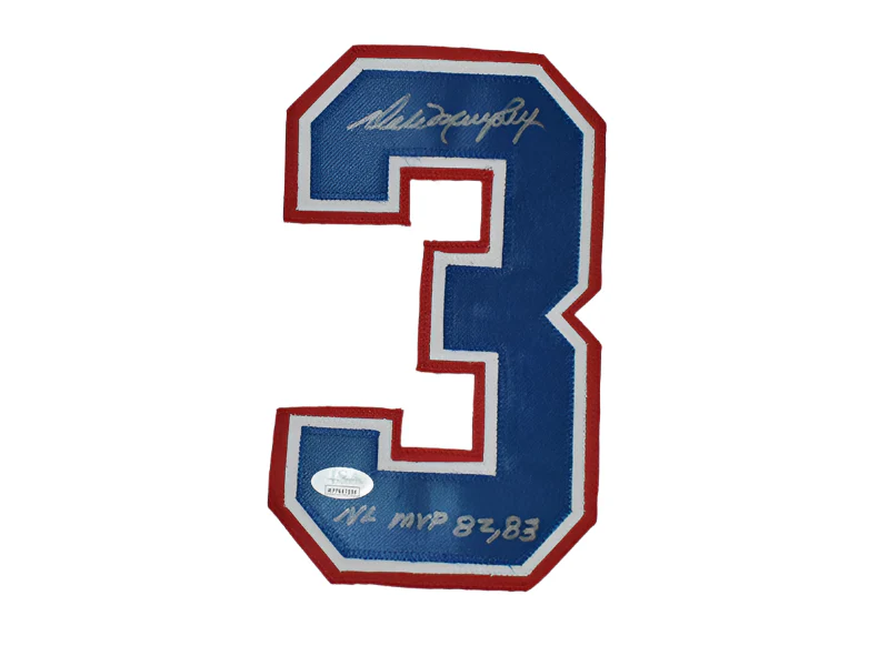 Dale Murphy Signed (NL MVP 82,83) Atlanta White Baseball Throwback Jersey (JSA)