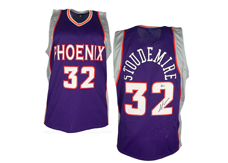 Amar'e Stoudemire Signed Phoenix Custom Purple Basketball Jersey (Beckett)