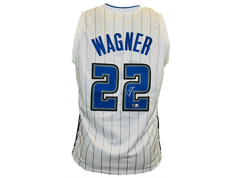 Franz Wagner Signed Orlando White Pinstripe Custom Jersey Beckett
