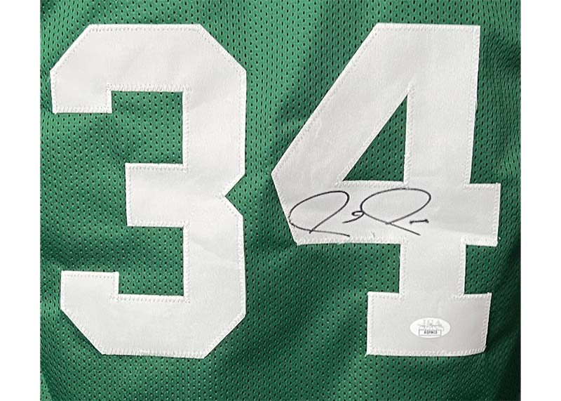 Paul Pierce Signed Custom Boston Green Basketball jersey JSA