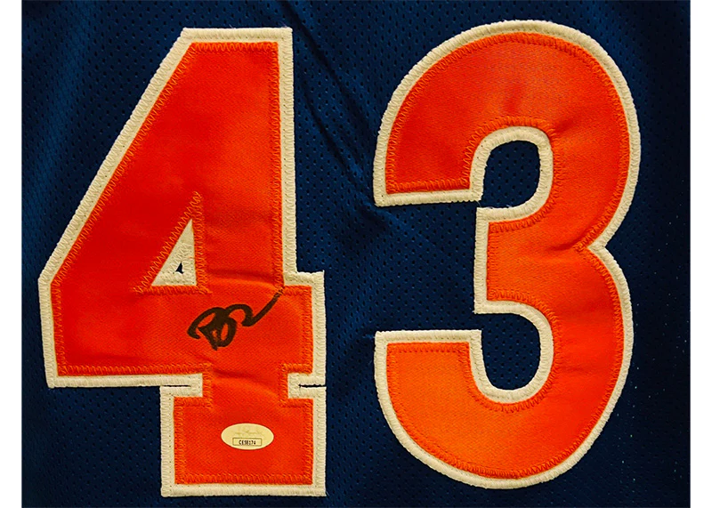 Brad Daugherty Signed Cleveland Blue Basketball Jersey JSA