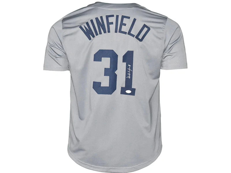 Dave Winfield Autographed New York Gray Baseball Jersey (JSA)