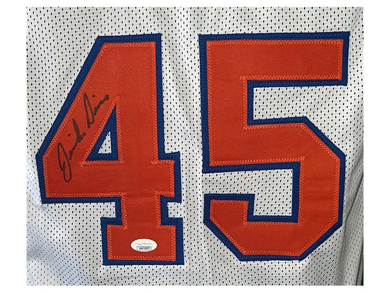 Jericho Sims Signed New York White Basketball Pro Style Jersey (JSA)