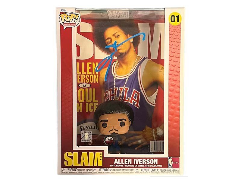 Allen Iverson signed Philadelphia 76Ers POP Figure JSA