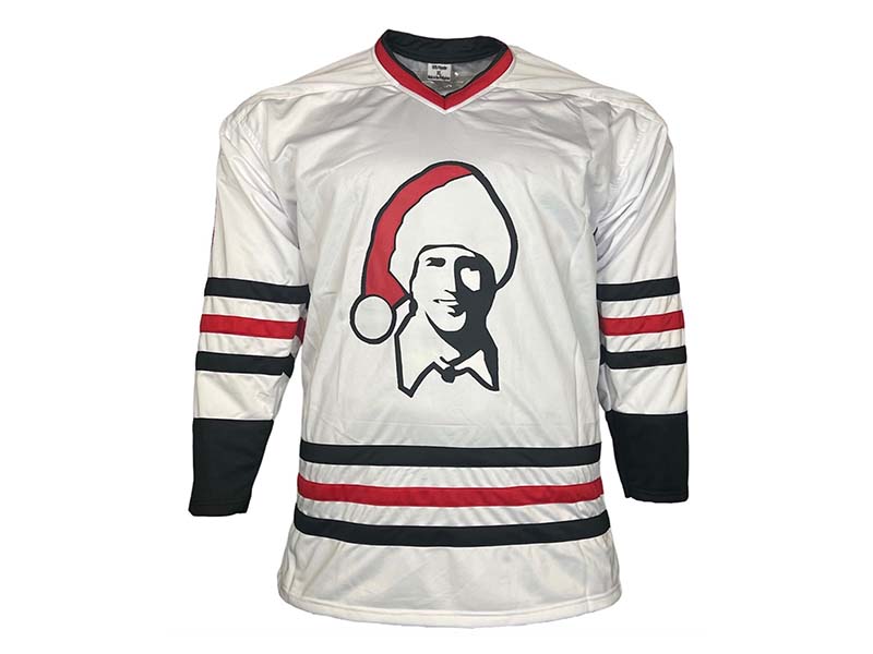 Chevy Chase Signed White Custom Griswold Lampoons Christmas Vacation Jersey Beckett