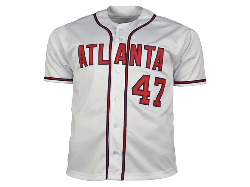 Tom Glavine Autographed Atlanta Custom White Stats Baseball Jersey (JSA)
