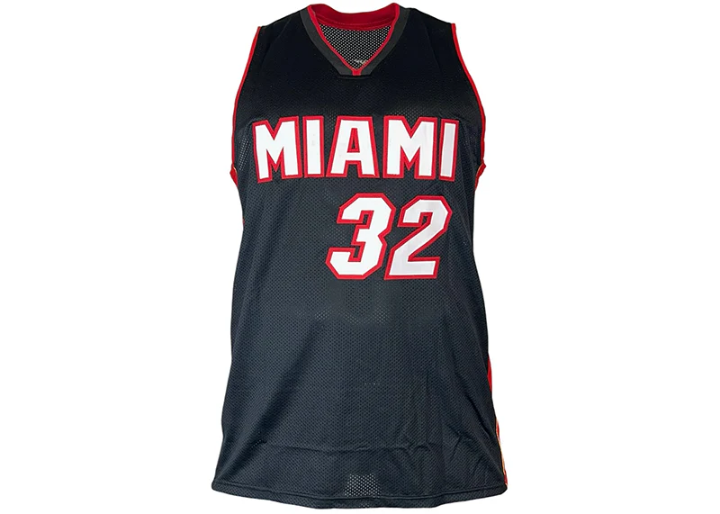 Shaquille O��Neal (Shaq) Signed Custom Miami Black Basketball Jersey Beckett