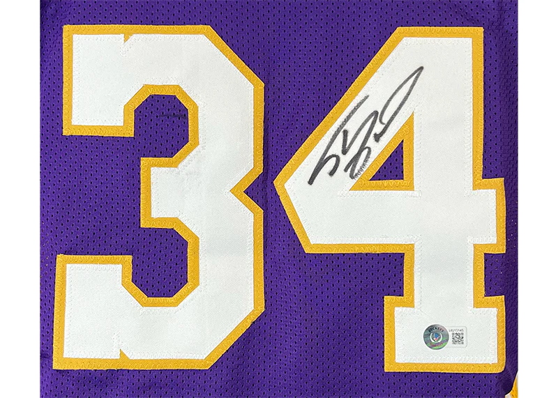 Shaquille O��Neal (Shaq) Signed Custom Purple Basketball Jersey Beckett