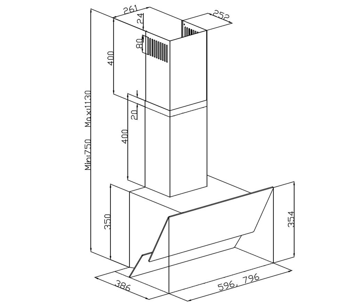 Silverline  PE420-60SR svart