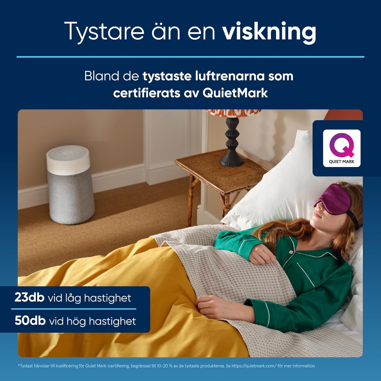 BLUEAIR tyst luftrenare för stora rum, upp till 206 m2 luftfiltrering per timme, HEPASilent luftrenare för allergiker som fångar upp virus och damm - Blue Pure 3450i Max