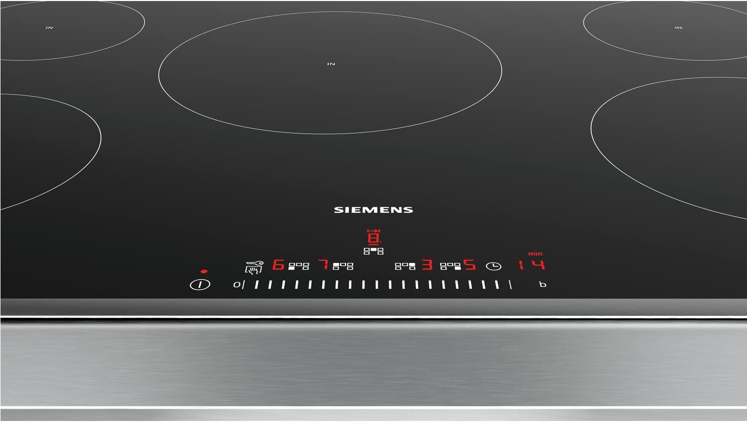 Siemens Spishäll EX801LYC1E iQ700, elektrisk, keramik, glaskeramik, 79,2 cm, Power Boost-funktion