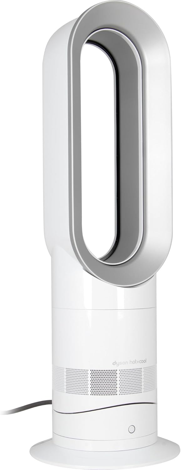 Dyson Hot+Cool Jet Focus AM09 - High Performance Cooling Fan and Fan Heater (White/Silver)
