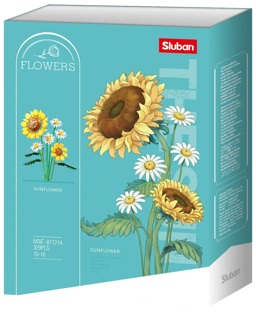 Sluban Flowers Solrosor M38-B1121A - 329 delar