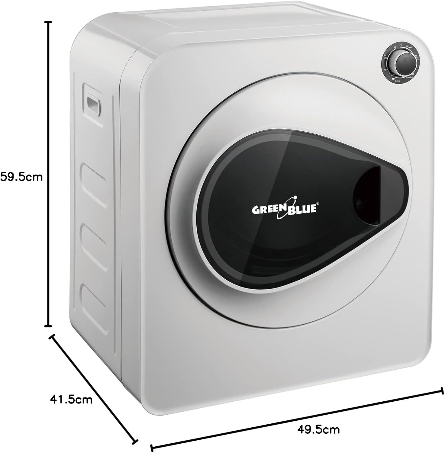 Green Blue GB405 Elektrisk Torktumlare 830 W / 3 kg/Torktumlare Fristående Eller Väggmonterad Fem Torkprogram Tillgängliga