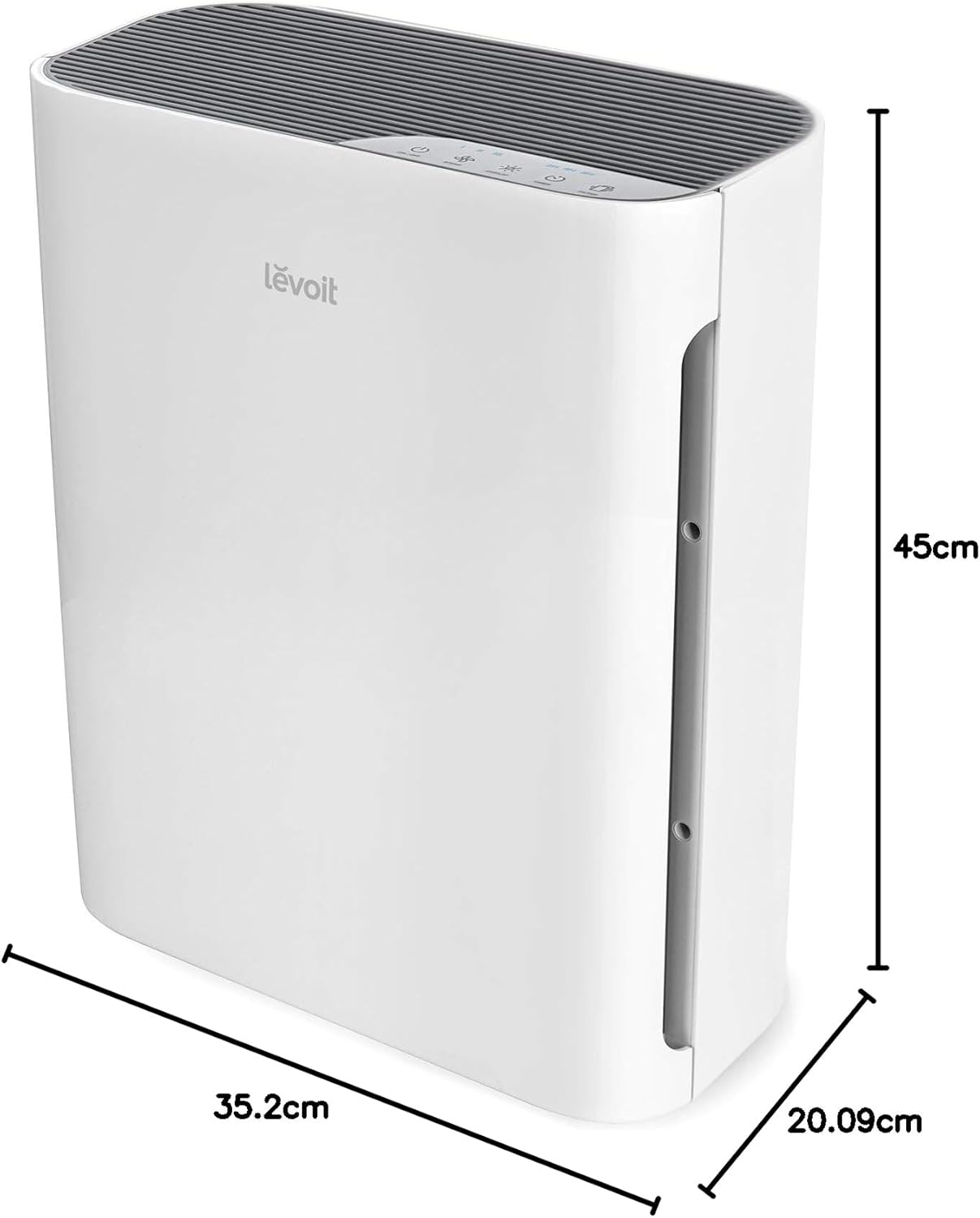 Levoit Core 600S LAP-C601S-WUS Luftrenare, Vit, ‎31.24 x 31.24 x 59.94 cm