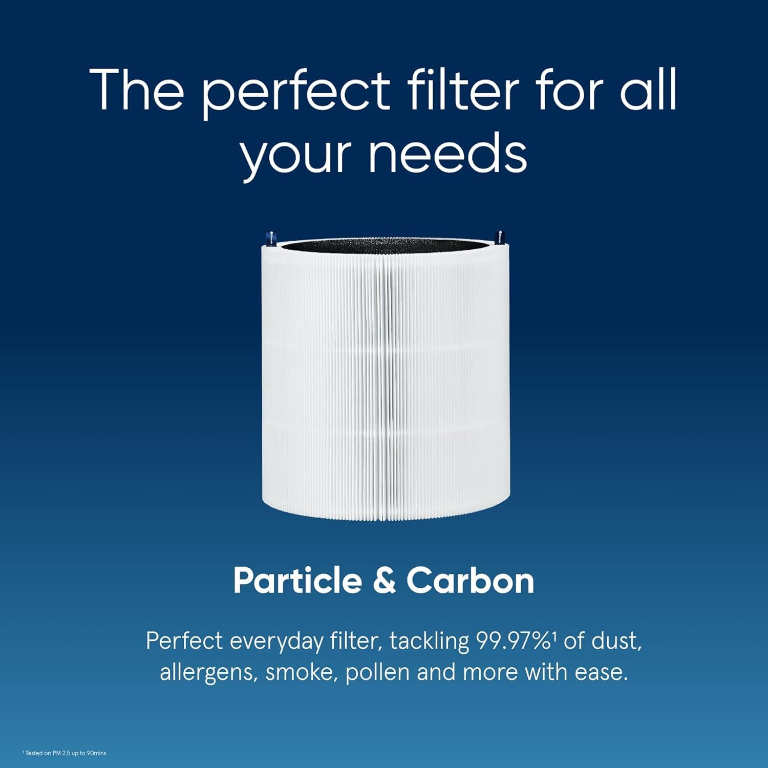 BLUEAIR tyst luftrenare för stora rum, upp till 206 m2 luftfiltrering per timme, HEPASilent luftrenare för allergiker som fångar upp virus och damm - Blue Pure 3450i Max