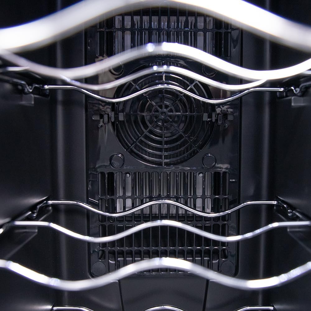 Cecotec vinkylskåp GrandSommelier 24000 svart kompressor. 24 flaskor med kompressor som garanterar hög prestanda. Justerbar temperatur och pekkontrollpanel