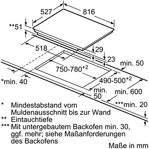 Bosch PKC845FP1D Series 6 Glass Ceramic Pouring (Autark), 80 cm Wide, Made in Germany, Frying Zone for Large Kitchen Utensils, PowerBoost Faster Cooking, DirectSelect Intuitive Operation