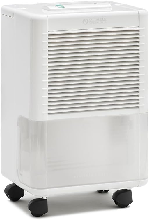 Olimpia Splendid Aquaria S1 24 P 3-i-1 Avfuktare med Pekskärm Visa, Motoriserad Flaxa och Wi-Fi, 24 Liter Kapacitet