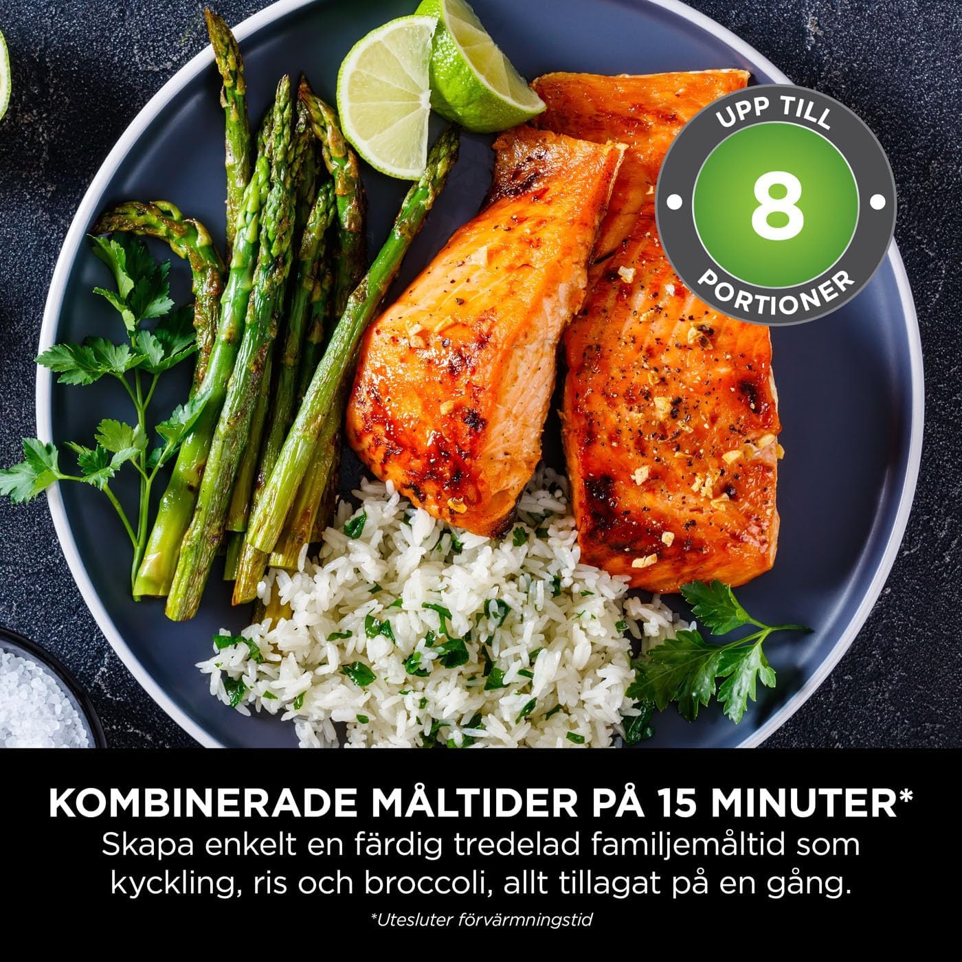 Ninja Combi 12-in-1 Multicooker, Oven & Air Fryer, 12 Cooking Functions, Family Large Meals in 15 Minutes*, Includes Baking Tray, Pan, & Recipe Book, Grey, SFP700EU