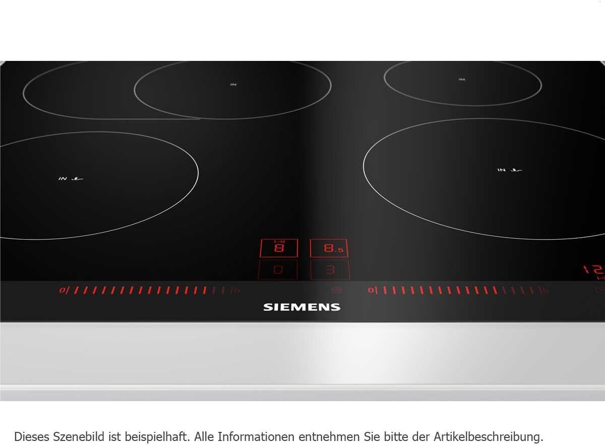 Siemens Spishäll EX801LYC1E iQ700, elektrisk, keramik, glaskeramik, 79,2 cm, Power Boost-funktion