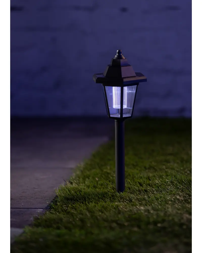 Solcellslampa på spett Antik