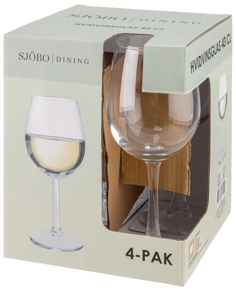 Vitvinsglas 43 cl 4-pack