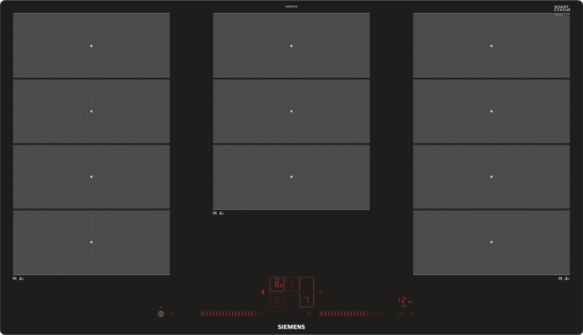 Siemens Spishäll EX801LYC1E iQ700, elektrisk, keramik, glaskeramik, 79,2 cm, Power Boost-funktion