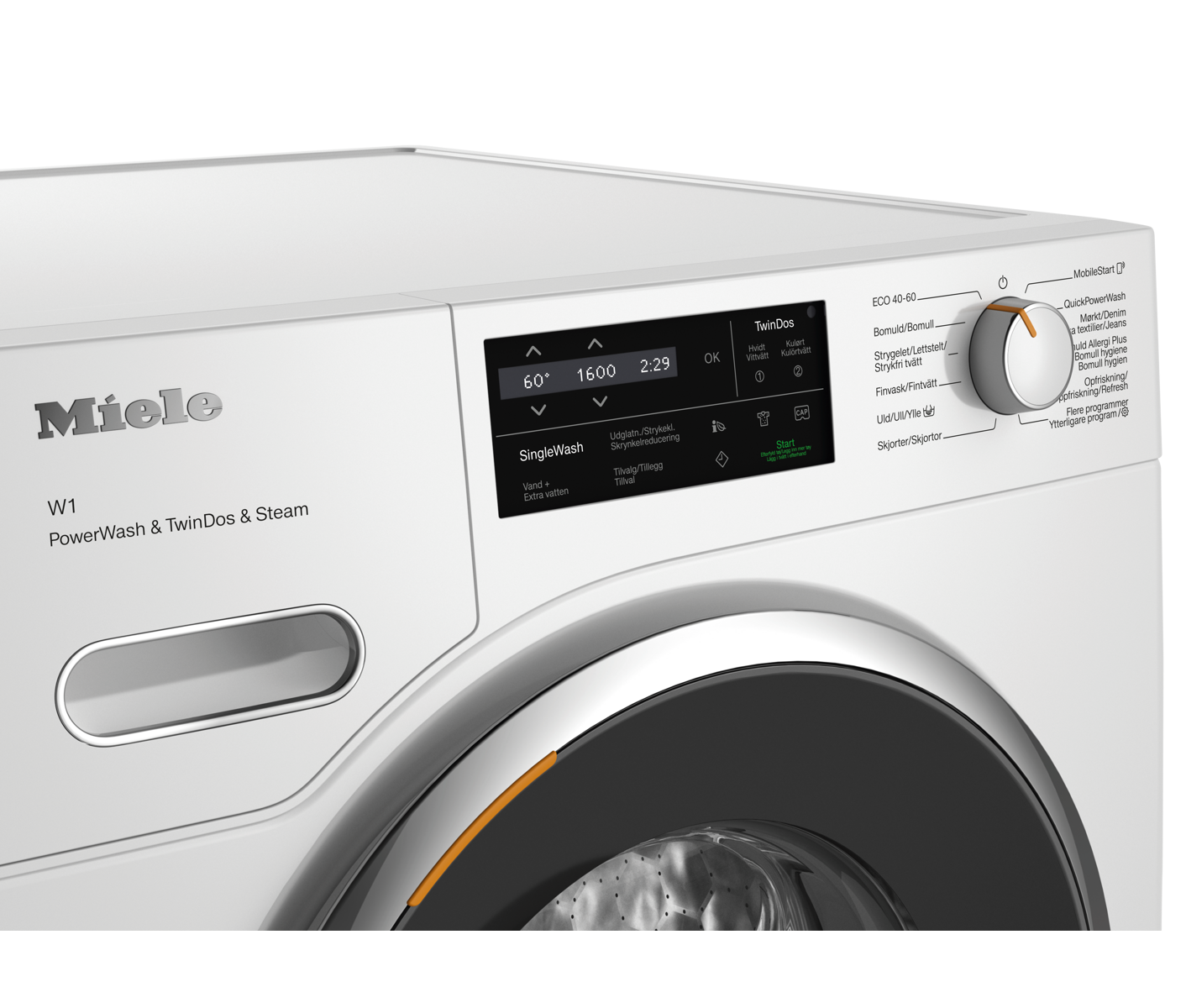 Miele WWJ880WCS NDS LW PWash&TDos&Steam