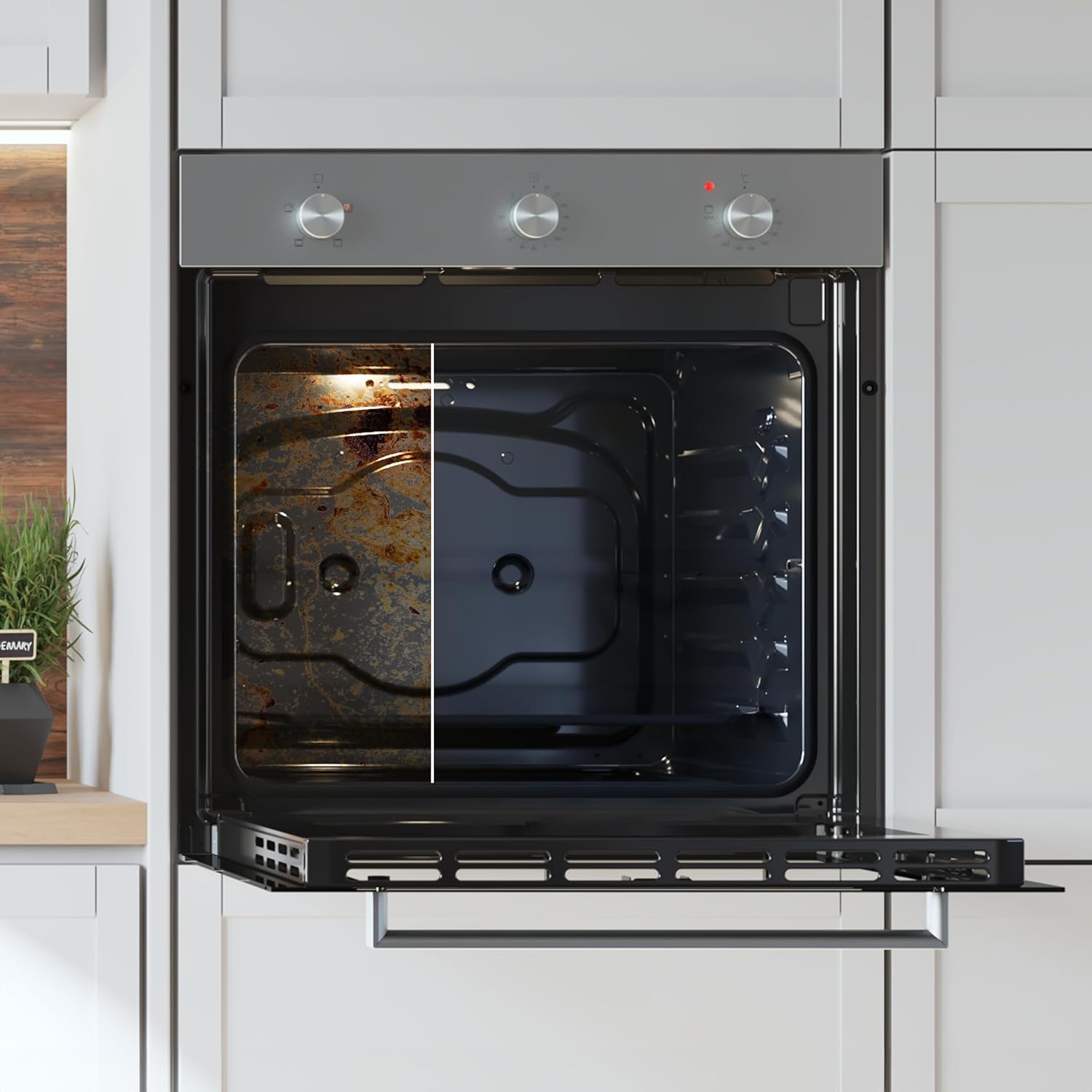 Cecotec Inbyggd ugn Bolero Hexa C136000 Mirror Time A. 2800 W, 77 L kapacitet, 4 funktioner, timer, Steam Assist, Steam EasyClean, kylfläkt, trippelglas, energiklass A