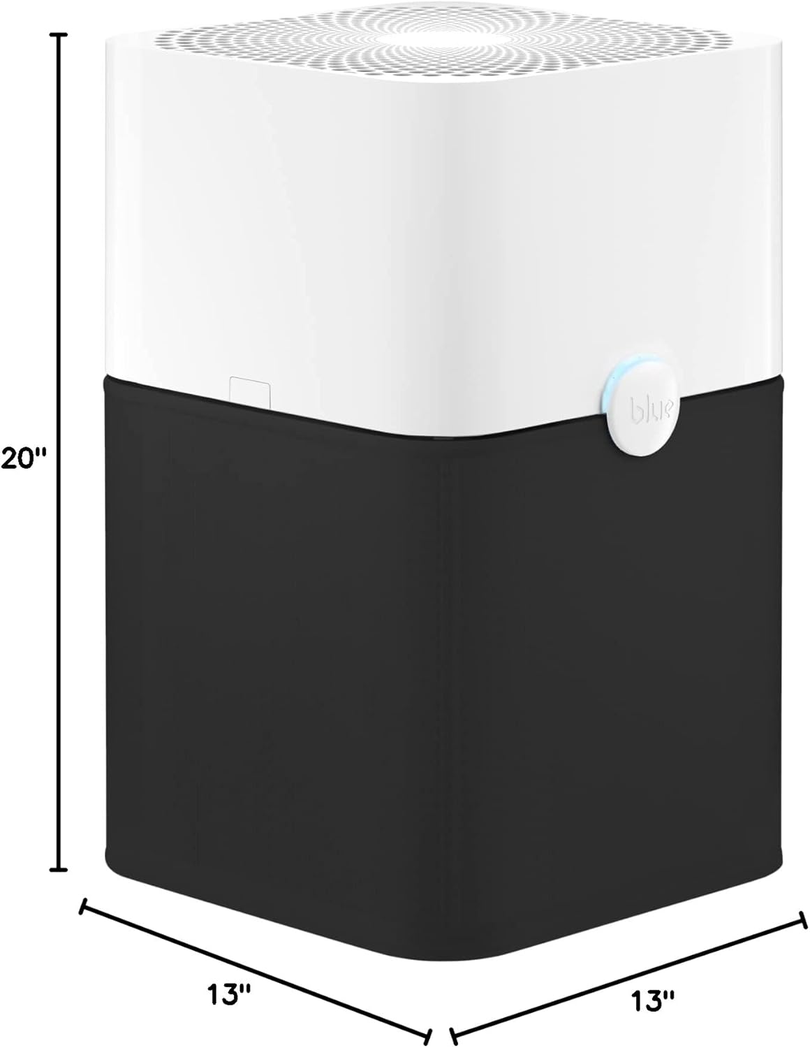 BLUEAIR tyst luftrenare för stora rum, upp till 206 m2 luftfiltrering per timme, HEPASilent luftrenare för allergiker som fångar upp virus och damm - Blue Pure 3450i Max