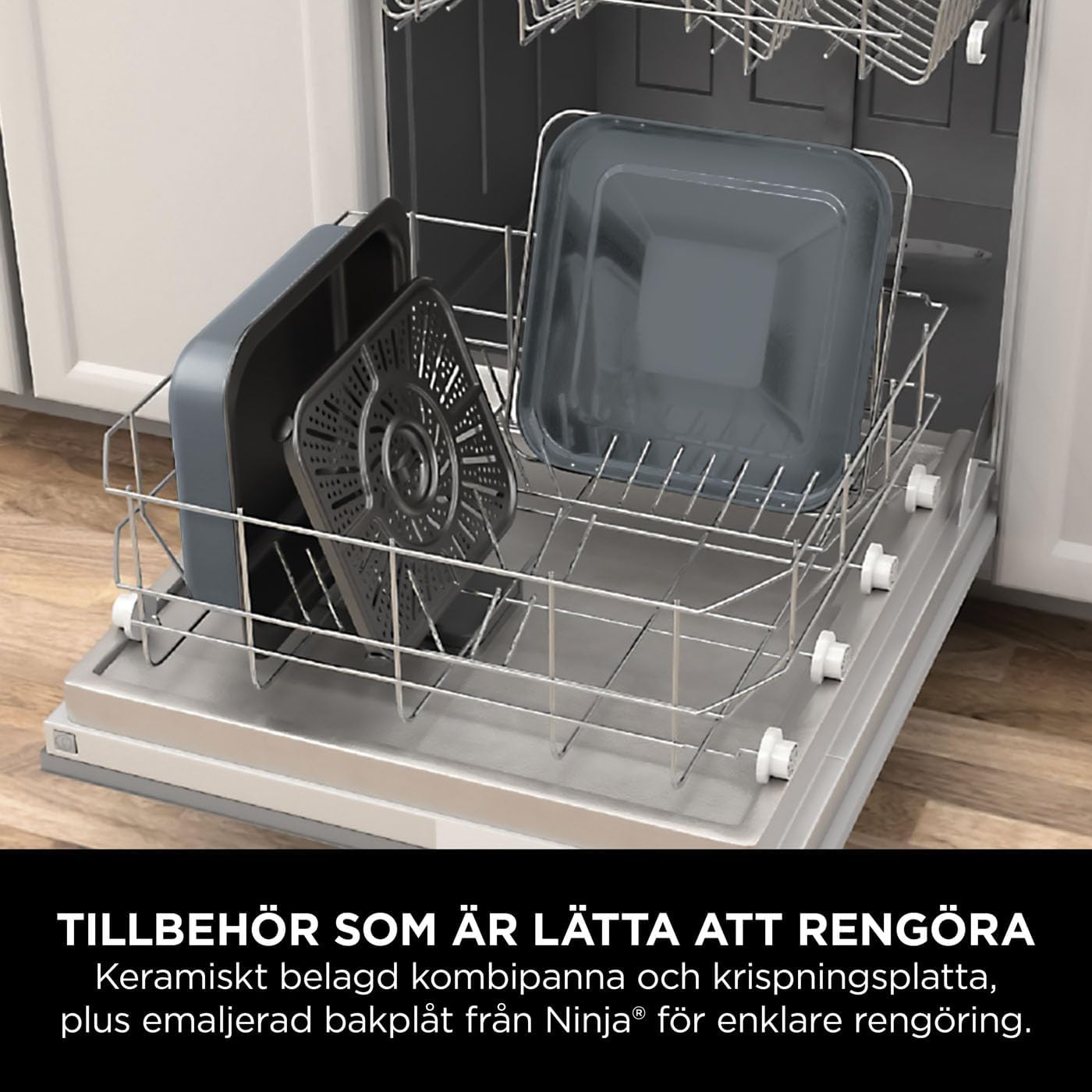 Ninja Combi 12-in-1 Multicooker, Oven & Air Fryer, 12 Cooking Functions, Family Large Meals in 15 Minutes*, Includes Baking Tray, Pan, & Recipe Book, Grey, SFP700EU