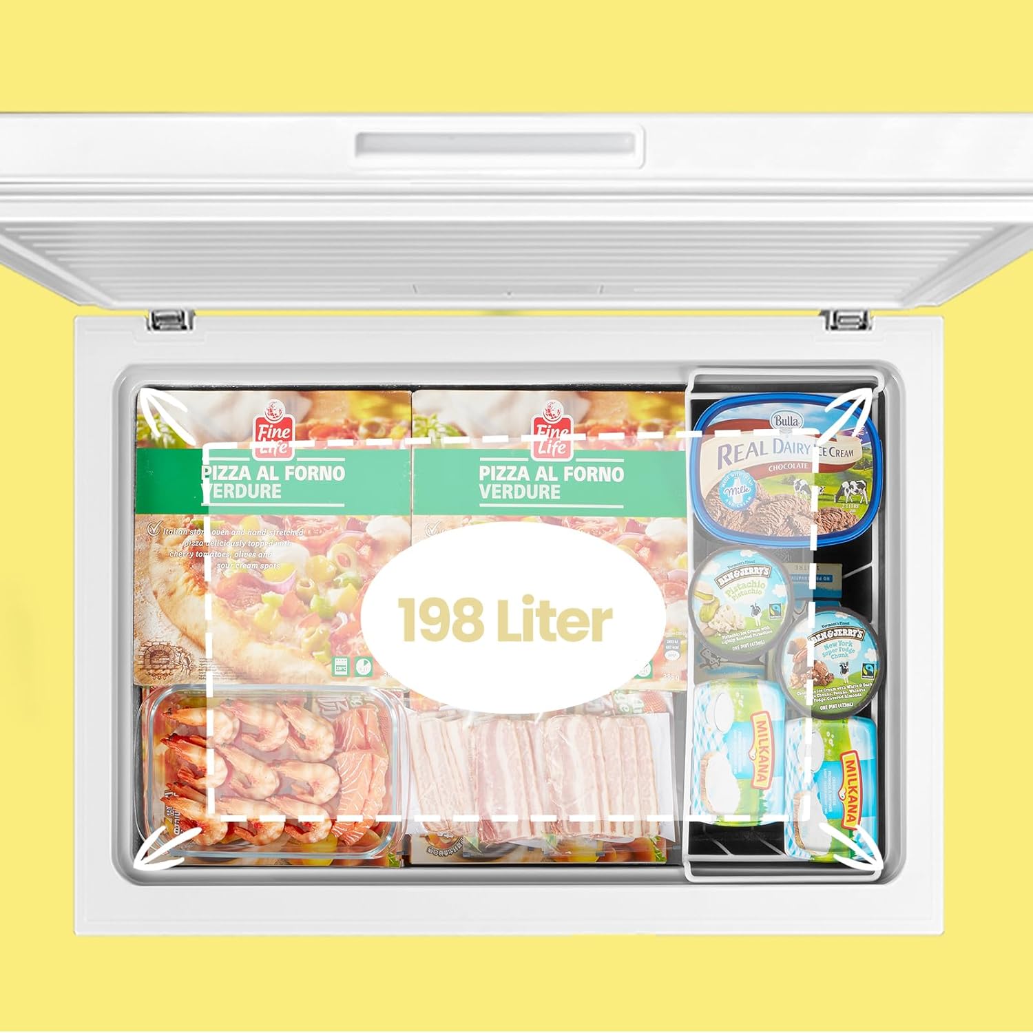Comfee RCC100WH2(E) Freezer/169kWh/Year/85cm High/99L/38dB/Low Volume/High Efficiency D-Shaped Tube/Suitable for Different Use Scenarios/Adjustable Temperature Controller/White