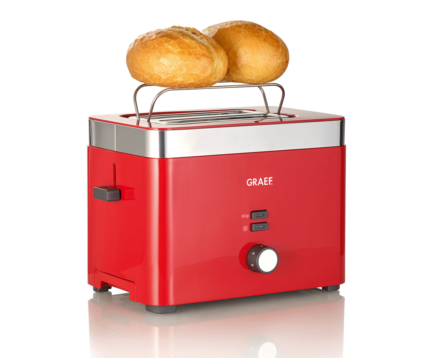 Graef TO63EU Toaster Red Bun holder