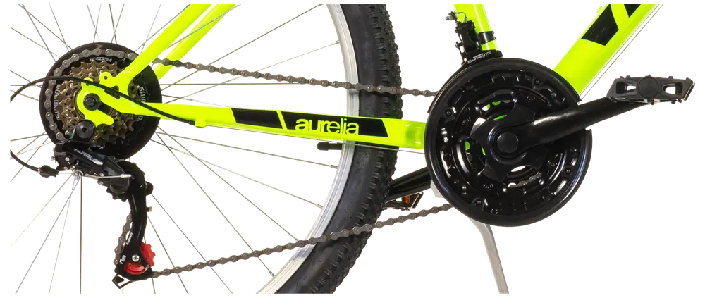 Aurelia 26” cykel med 18 växlar - Neon gul