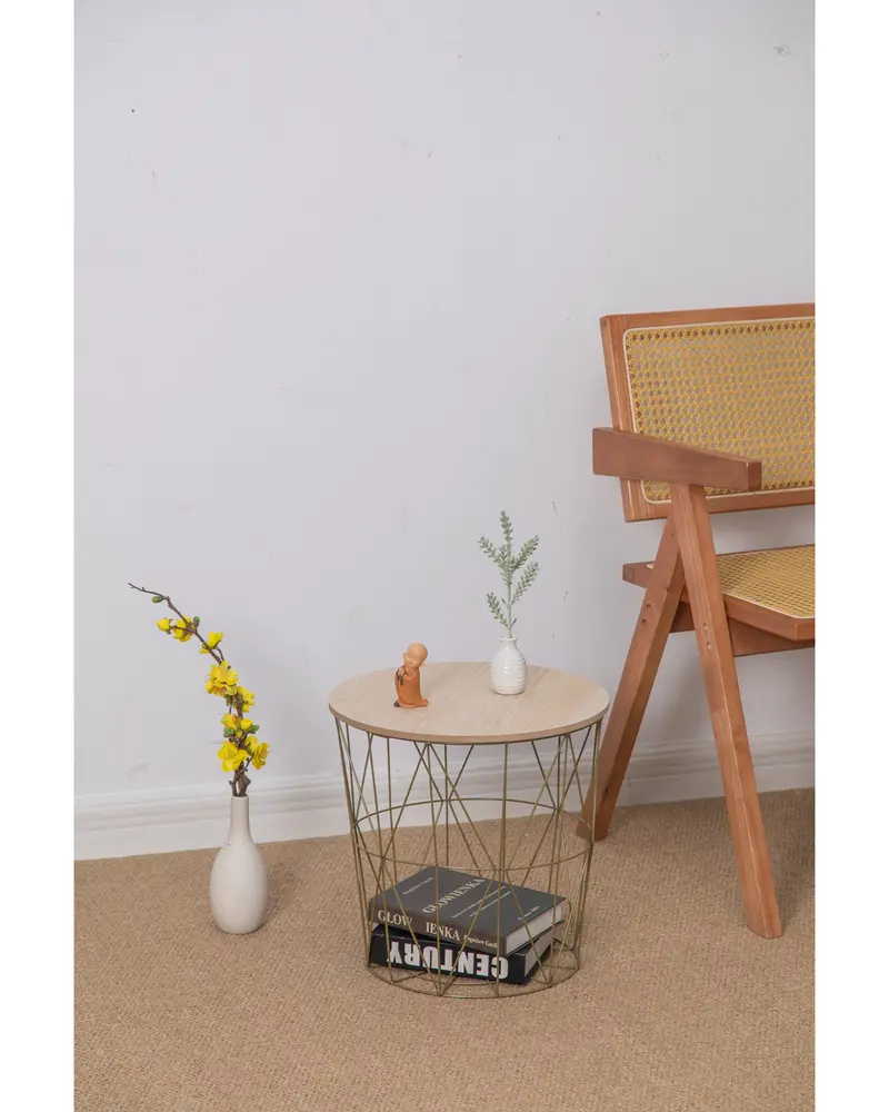 Soffbord guld Ø36 cm