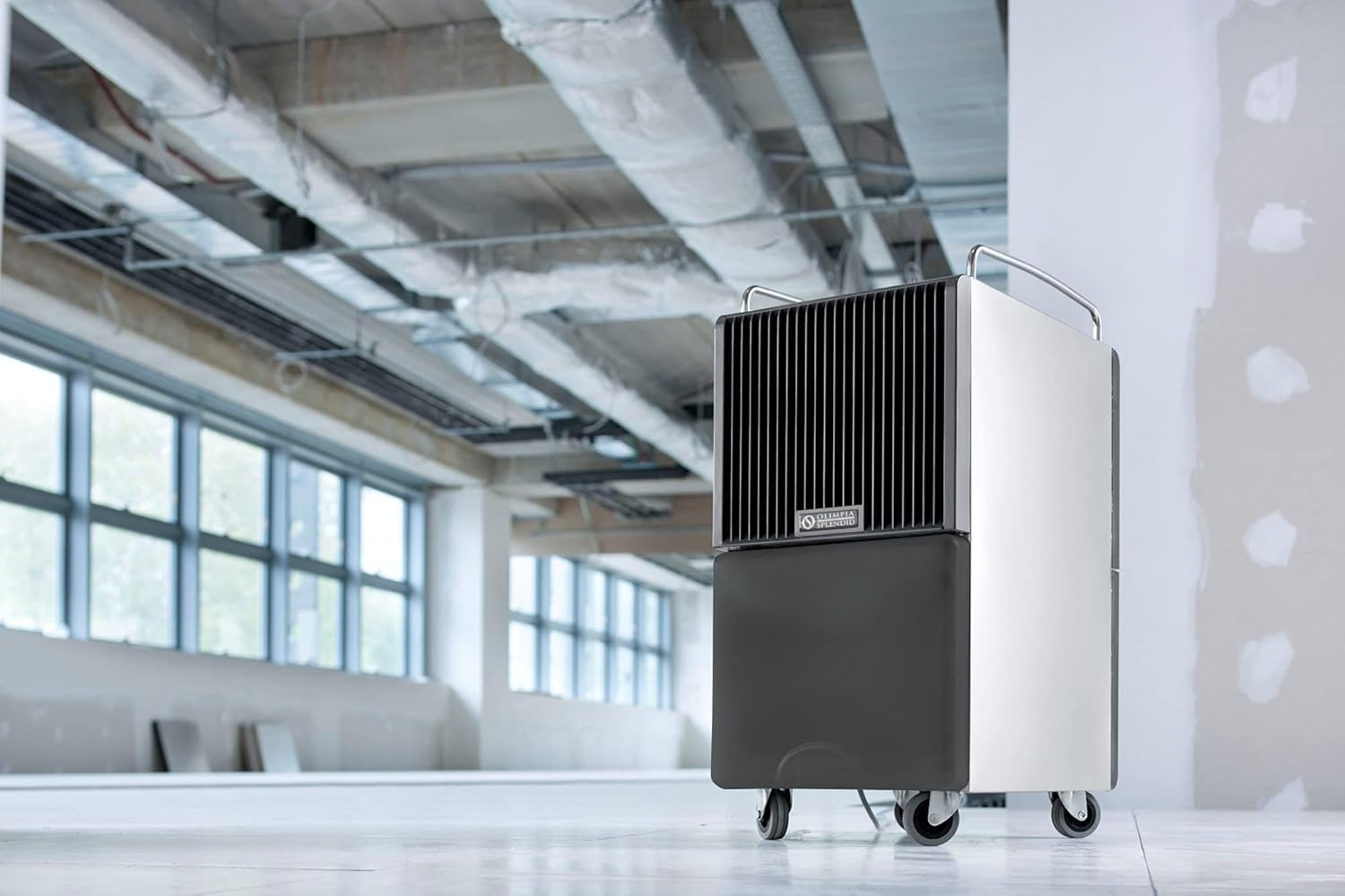 Olimpia Splendid Aquaria S1 24 P 3-i-1 Avfuktare med Pekskärm Visa, Motoriserad Flaxa och Wi-Fi, 24 Liter Kapacitet