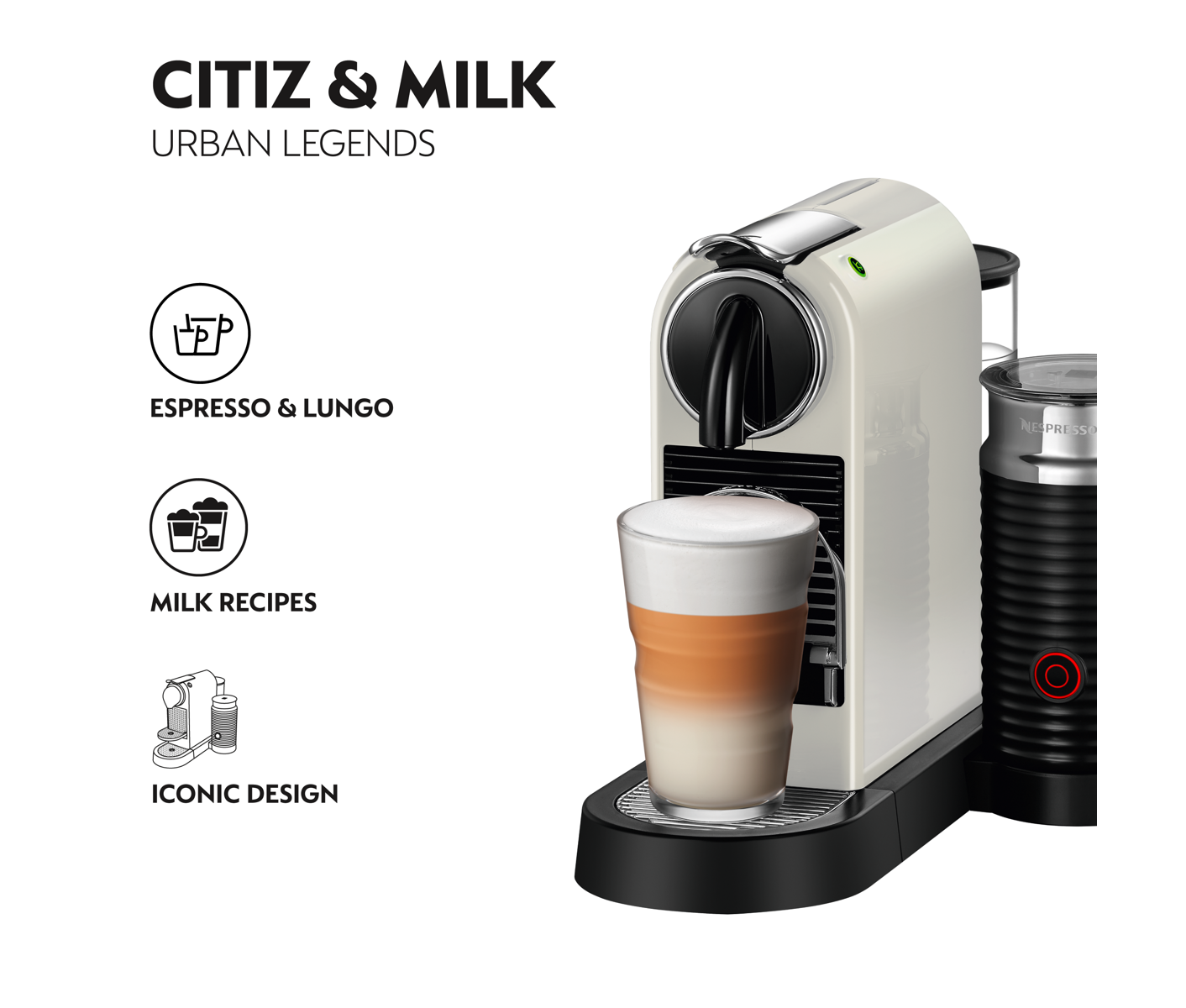 Nespresso Citiz & Milk White