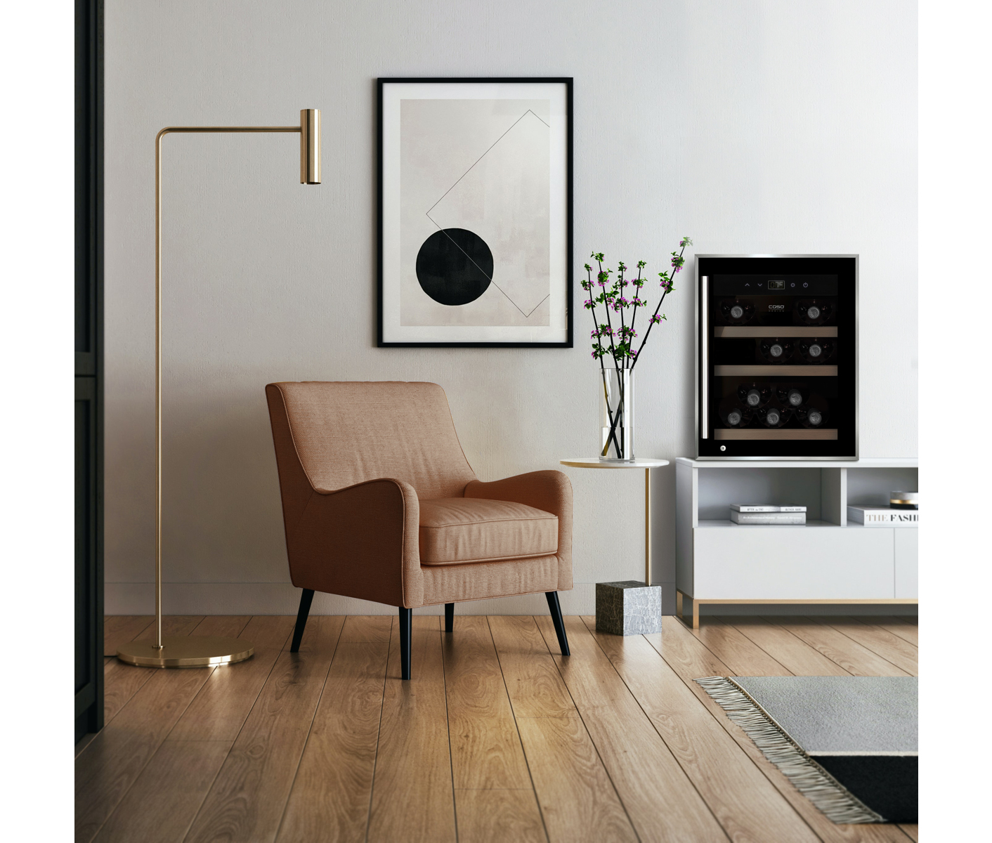 Caso 624 WineSafe 12 black 12 bottles 60 watt