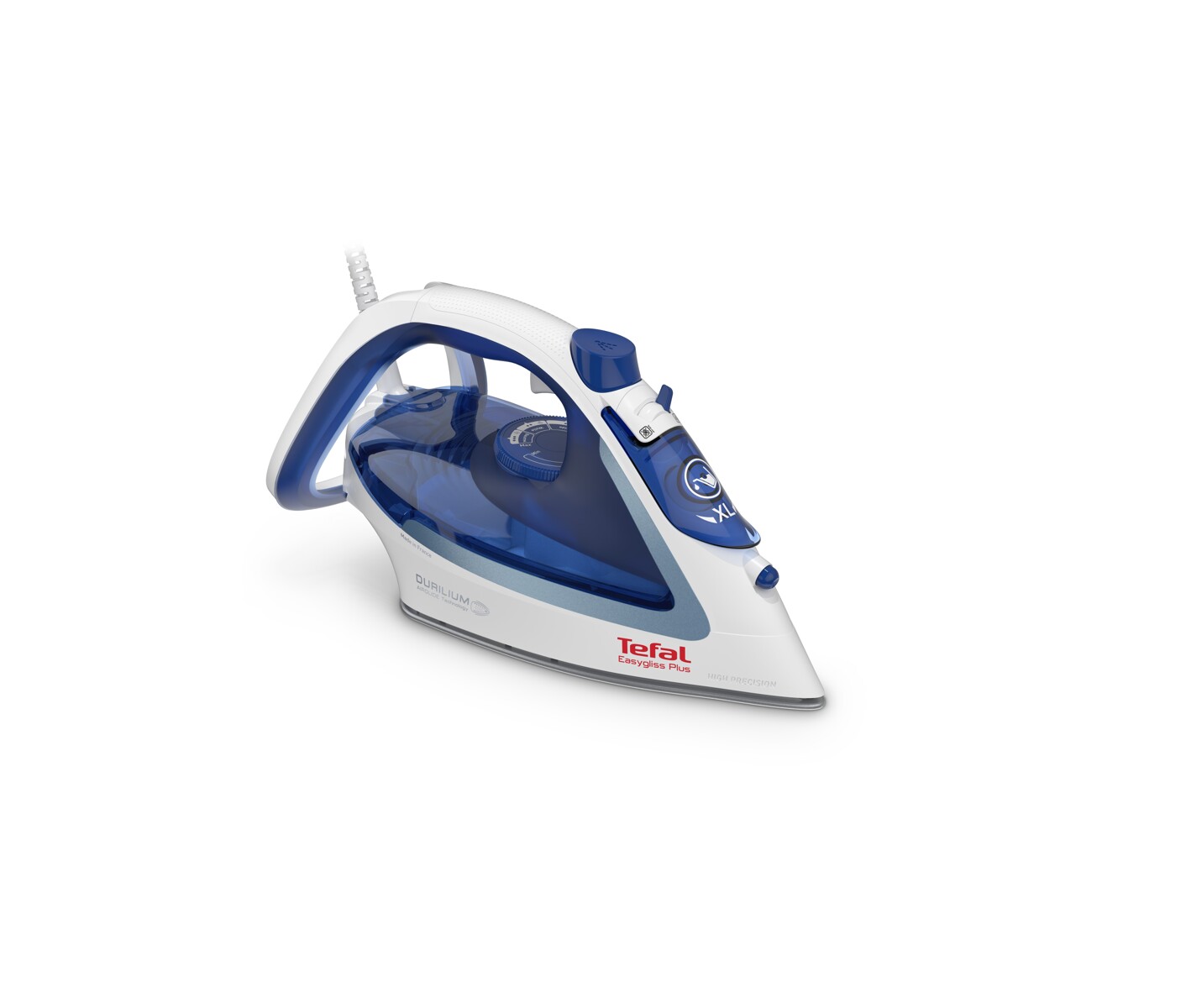 Tefal TEFAL Easygliss Plus Steam Iron White/Blue FV5736E0