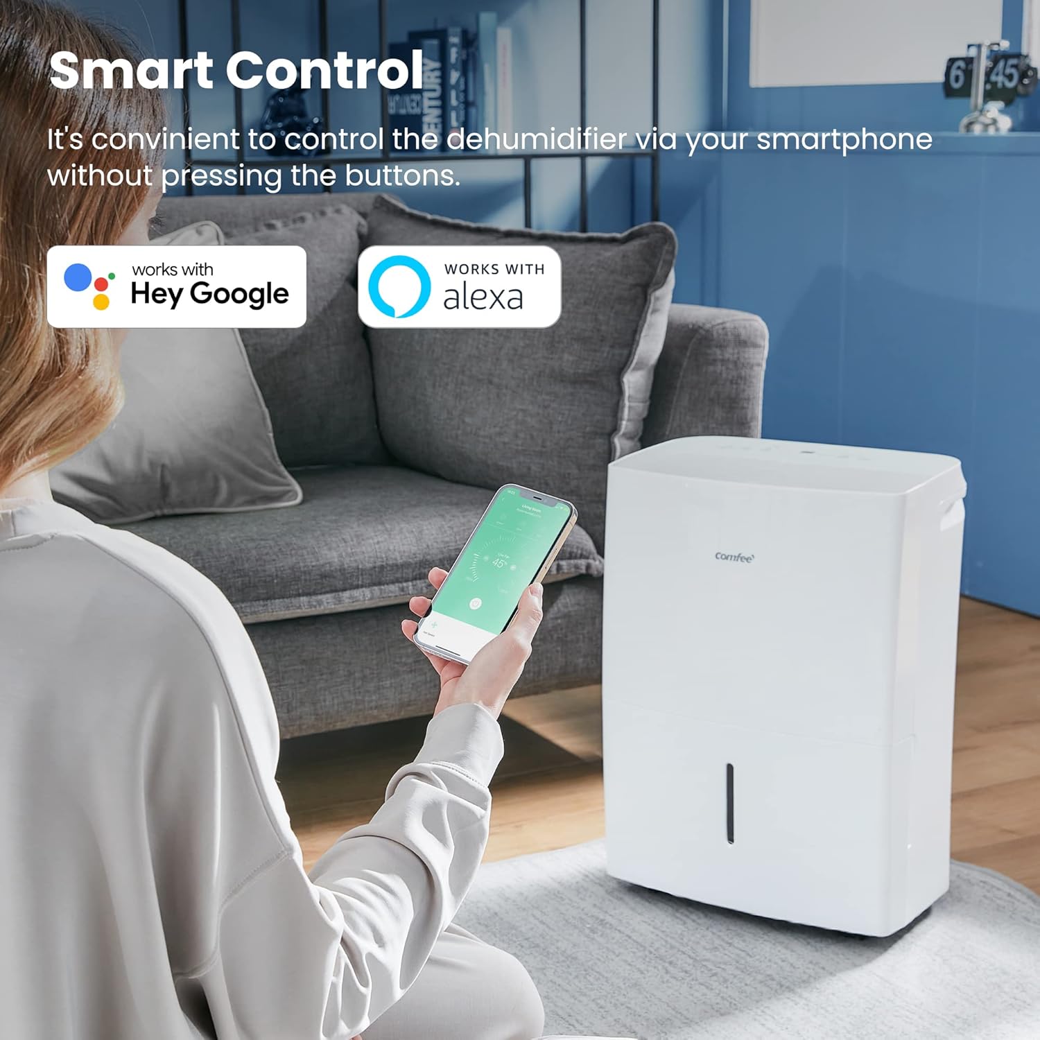 Comfee MDDP-30DEN7 Dehumidifier 30L/ 24h Room Dimensions approx 180 m³ (72 m²)