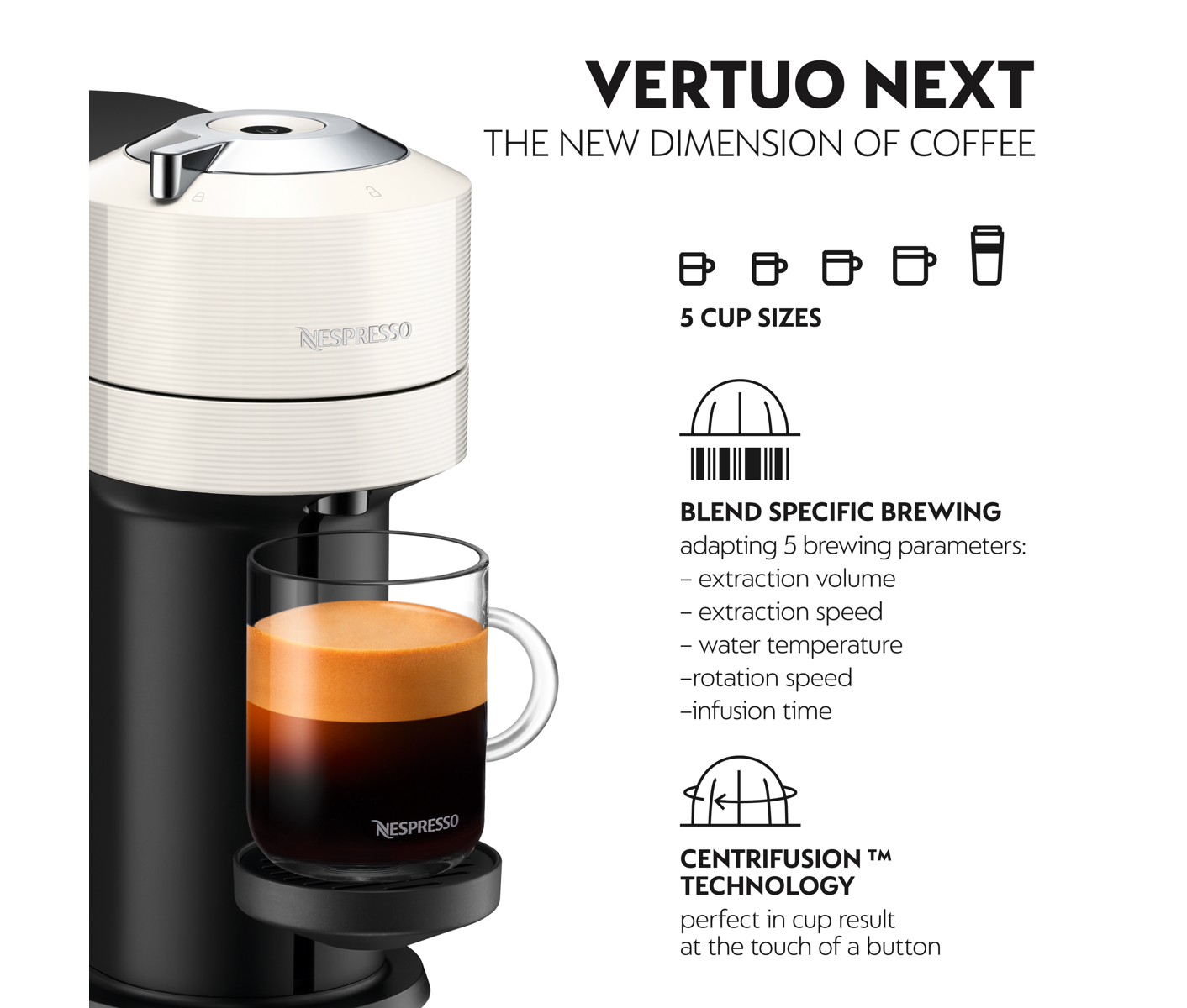 Nespresso Vertuo Next White ENV120.W