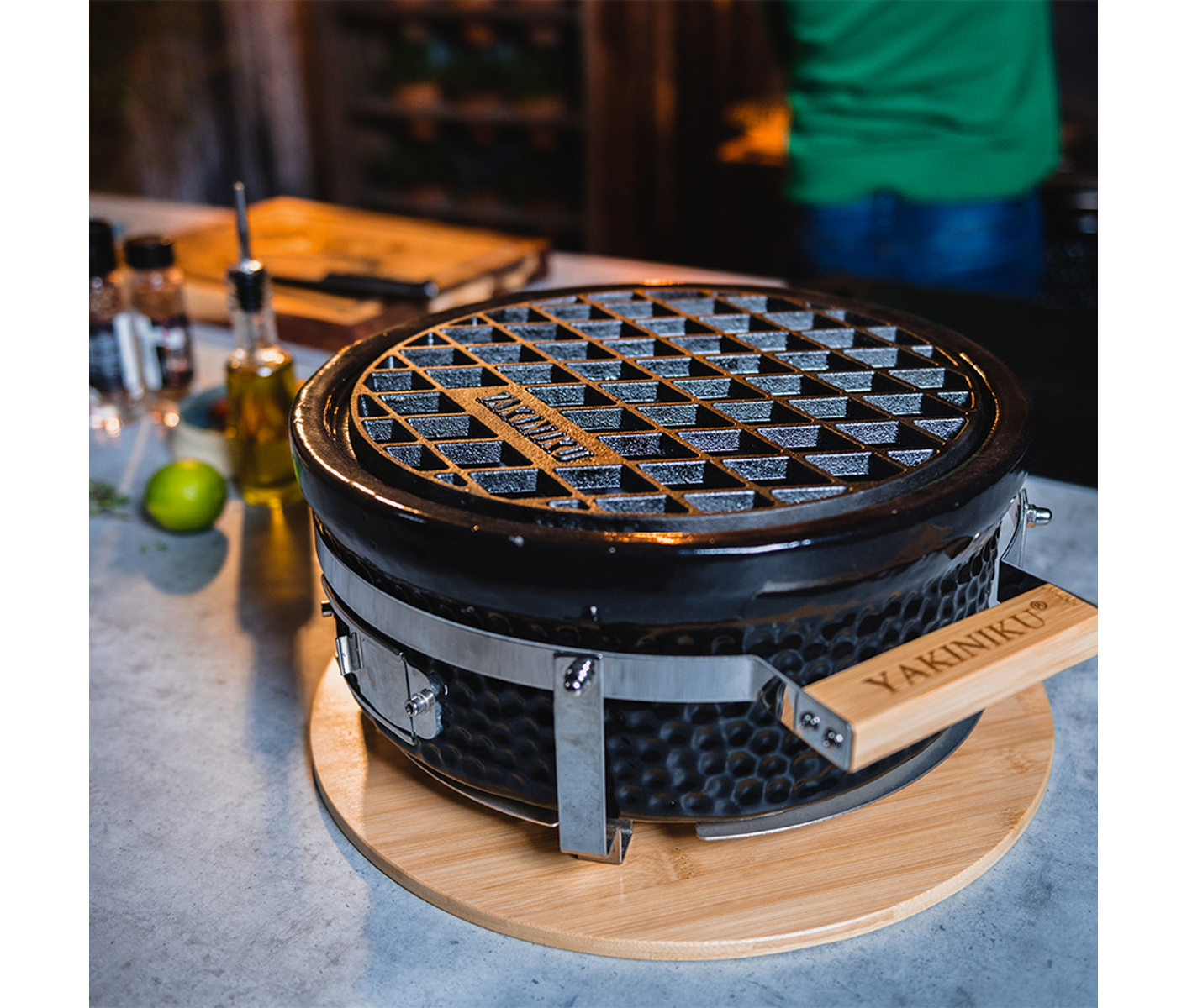 YAKINIKU Shichirin Cast iron g rid round